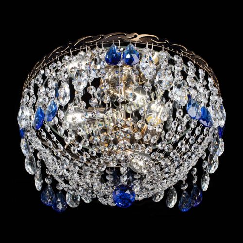 Люстра Диана журавлик синяя в Подольске Гусь Хрустальный