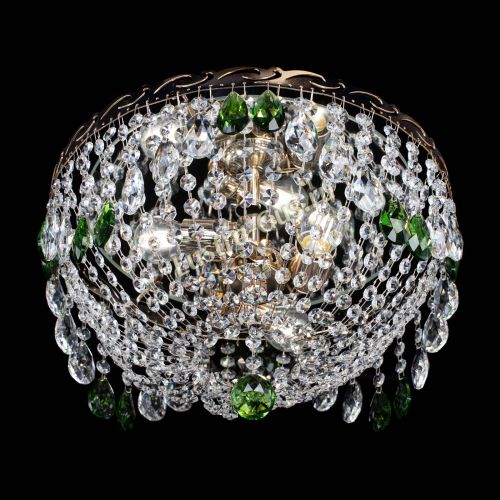 Люстра Диана журавлик зеленая в Подольске Гусь Хрустальный