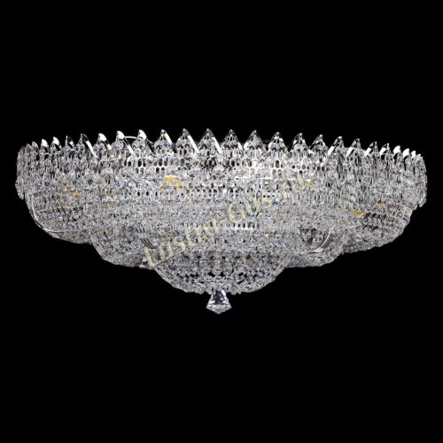 Люстра Двойное Кольцо Корона 700 мм в Подольске Гусь Хрустальный