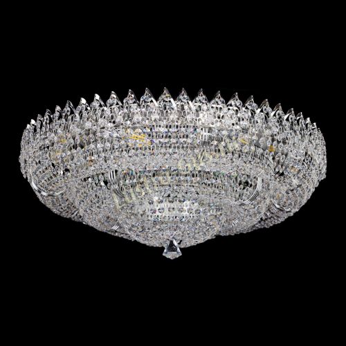 Люстра Двойное Кольцо Корона 700 мм в Подольске Гусь Хрустальный