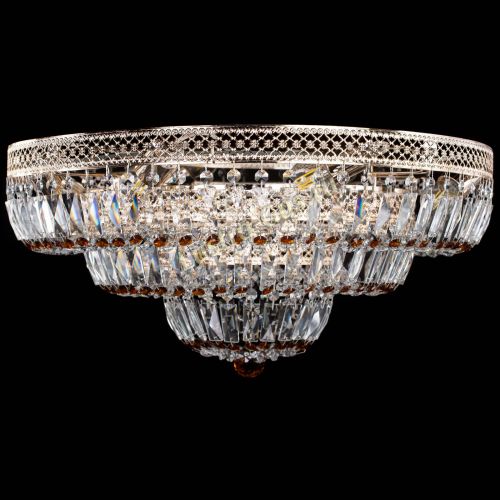 Люстра Двойное Кольцо Венеция чайная в Подольске Гусь Хрустальный