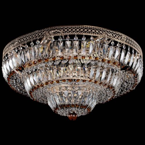 Люстра Двойное Кольцо Венеция чайная в Подольске Гусь Хрустальный