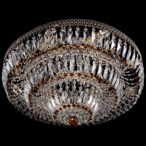 Люстра Двойное Кольцо Венеция чайная в Подольске Гусь Хрустальный