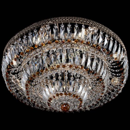 Люстра Двойное Кольцо Венеция чайная в Подольске Гусь Хрустальный