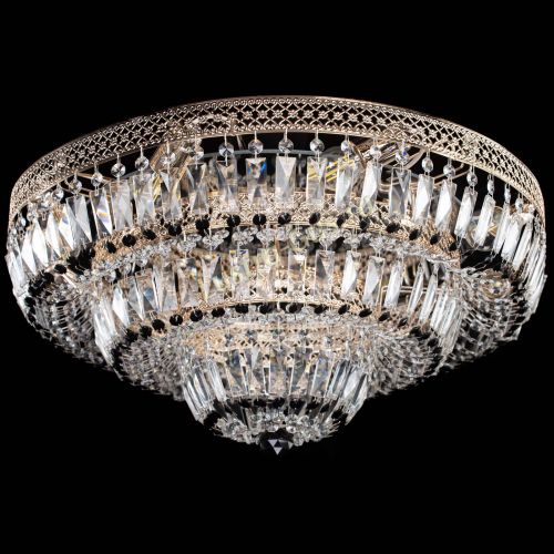 Люстра Двойное Кольцо Венеция черная в Подольске Гусь Хрустальный