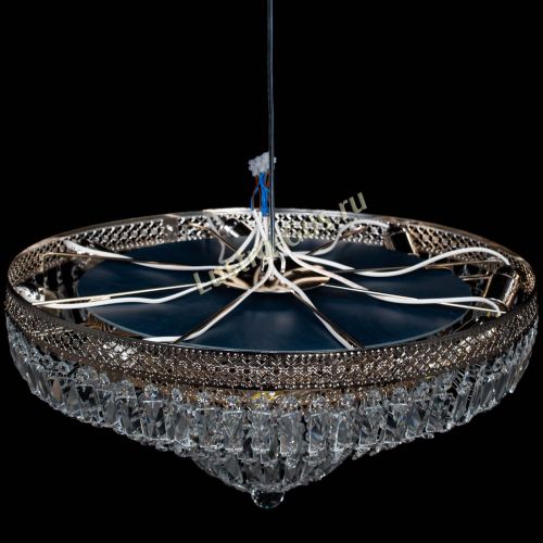 Люстра Двойное Кольцо Венеция зеленая в Подольске Гусь Хрустальный