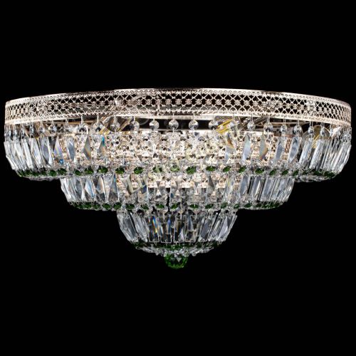 Люстра Двойное Кольцо Венеция зеленая в Подольске Гусь Хрустальный