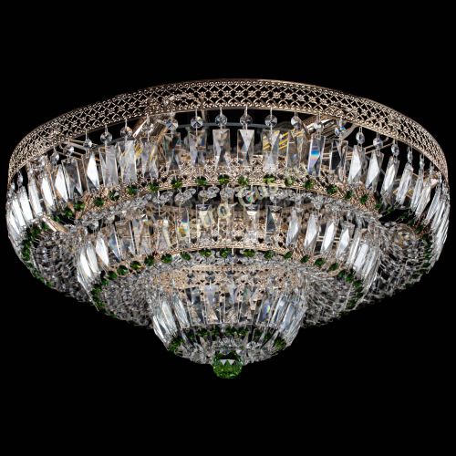 Люстра Двойное Кольцо Венеция зеленая в Подольске Гусь Хрустальный