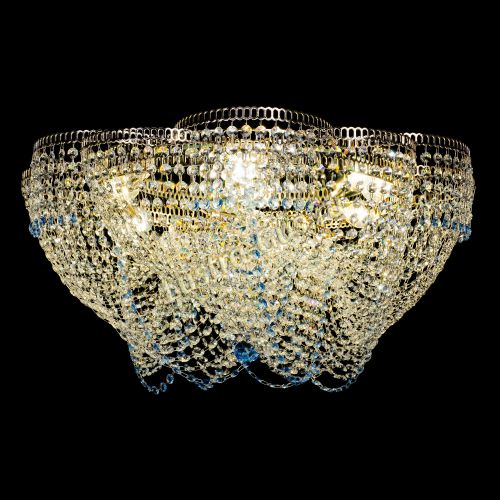 Люстра Есения голубая в Подольске Гусь Хрустальный