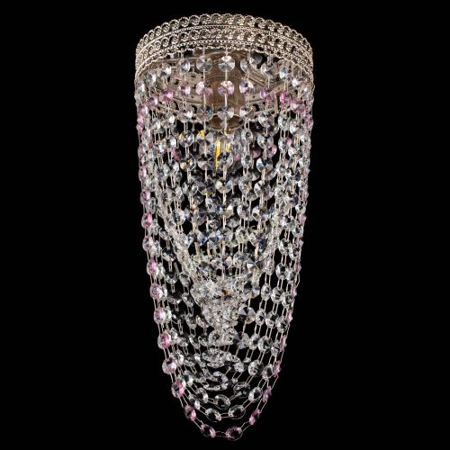 Люстра Флоренция №1 Водоворот розовая в Подольске Гусь Хрустальный