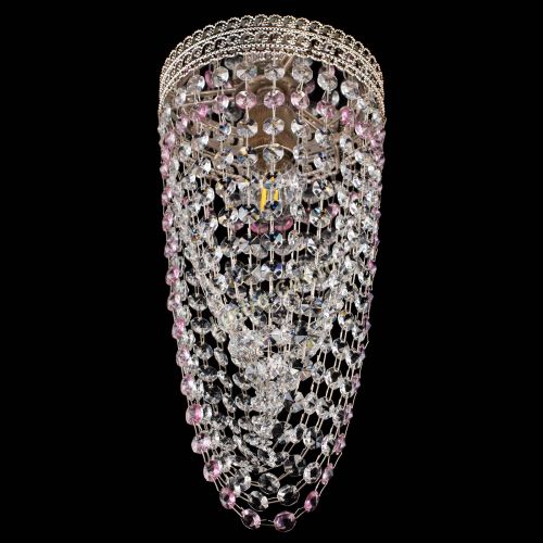 Люстра Флоренция №1 Водоворот розовая в Подольске Гусь Хрустальный