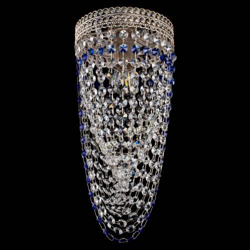 Люстра Флоренция №1 Водоворот синяя в Подольске Гусь Хрустальный