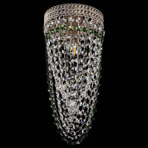 Люстра Флоренция №1 Водоворот зеленая в Подольске Гусь Хрустальный