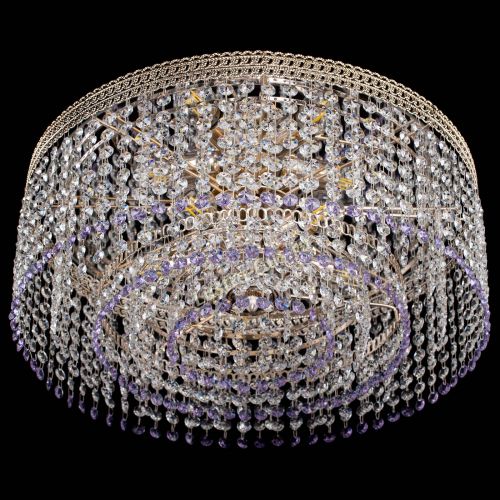 Люстра Флоренция капель оптикон фиолетовая в Подольске Гусь Хрустальный