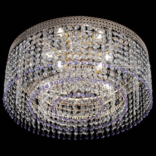 Люстра Флоренция капель оптикон фиолетовая в Подольске Гусь Хрустальный