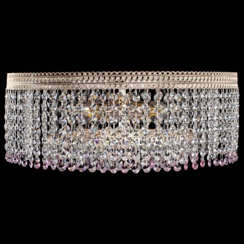 Люстра Флоренция капель оптикон розовая в Подольске Гусь Хрустальный