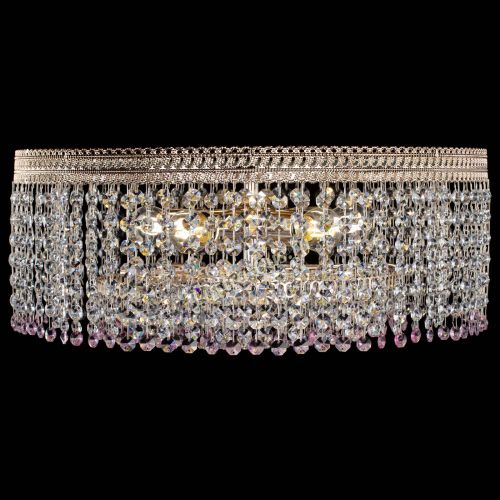 Люстра Флоренция капель оптикон розовая в Подольске Гусь Хрустальный