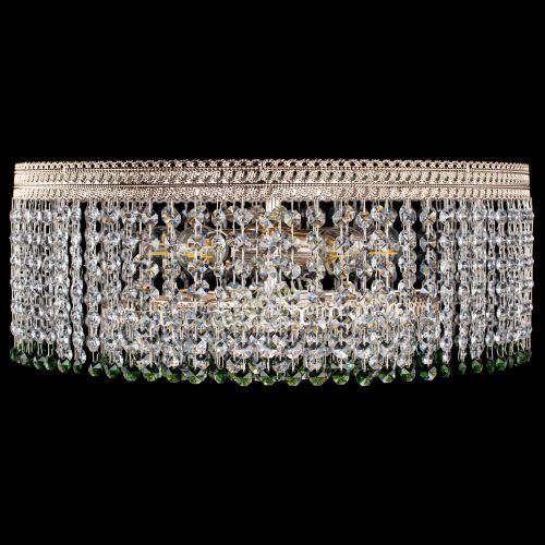 Люстра Флоренция капель оптикон зеленая в Подольске Гусь Хрустальный