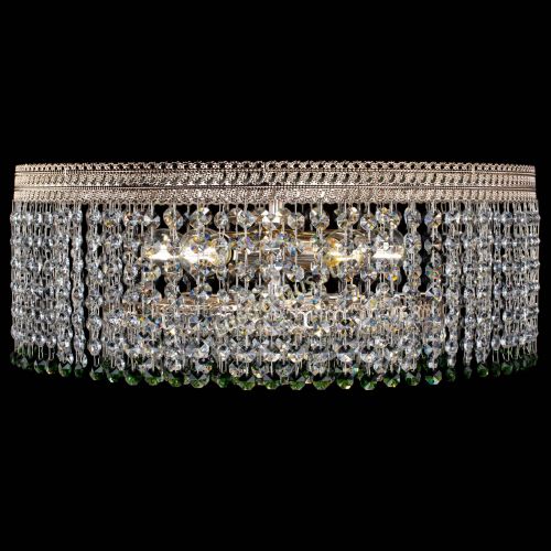 Люстра Флоренция капель оптикон зеленая в Подольске Гусь Хрустальный