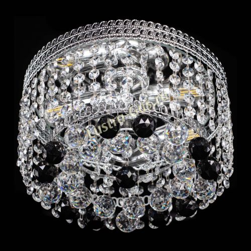 Люстра Флоренция шар №2 черная в Подольске Гусь Хрустальный