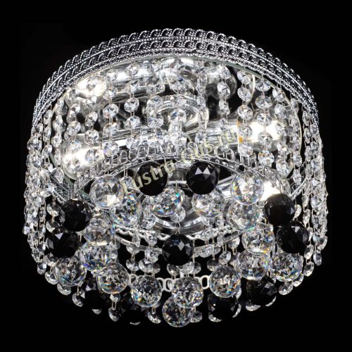 Люстра Флоренция шар №2 черная в Подольске Гусь Хрустальный