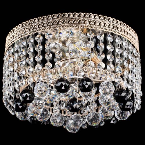 Люстра Флоренция шар №2 черная в Подольске Гусь Хрустальный