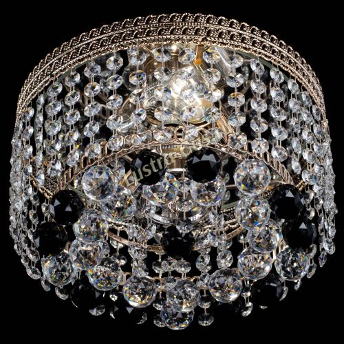 Люстра Флоренция шар №2 черная в Подольске Гусь Хрустальный