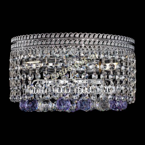 Люстра Флоренция шар №2 фиолетовая в Подольске Гусь Хрустальный