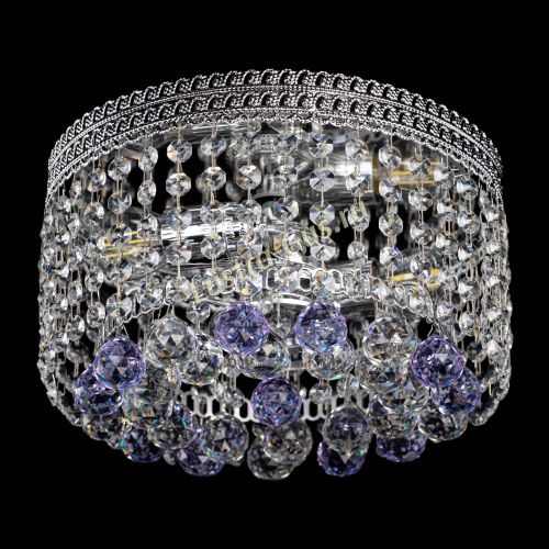 Люстра Флоренция шар №2 фиолетовая в Подольске Гусь Хрустальный