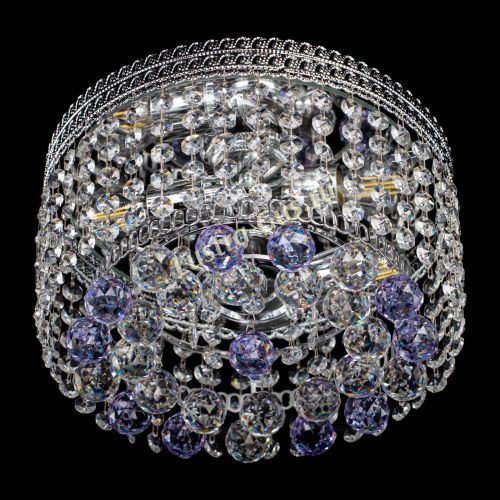 Люстра Флоренция шар №2 фиолетовая в Подольске Гусь Хрустальный