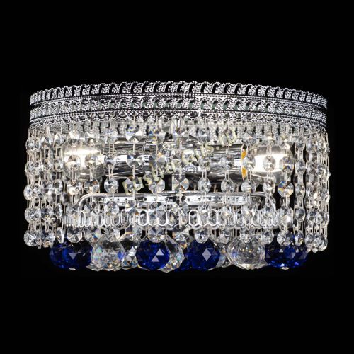 Люстра Флоренция шар №2 синяя в Подольске Гусь Хрустальный