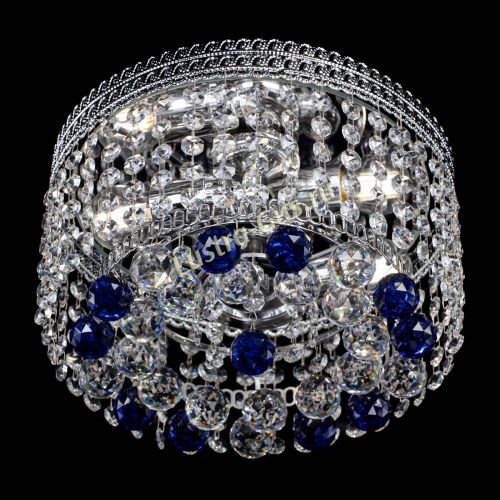 Люстра Флоренция шар №2 синяя в Подольске Гусь Хрустальный