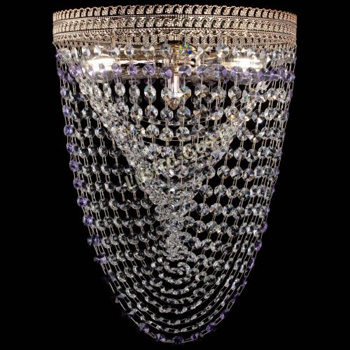 Люстра Флоренция Водоворот фиолетовая в Подольске Гусь Хрустальный