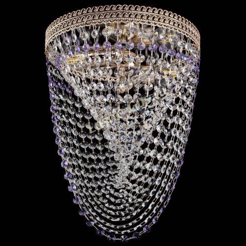 Люстра Флоренция Водоворот фиолетовая в Подольске Гусь Хрустальный