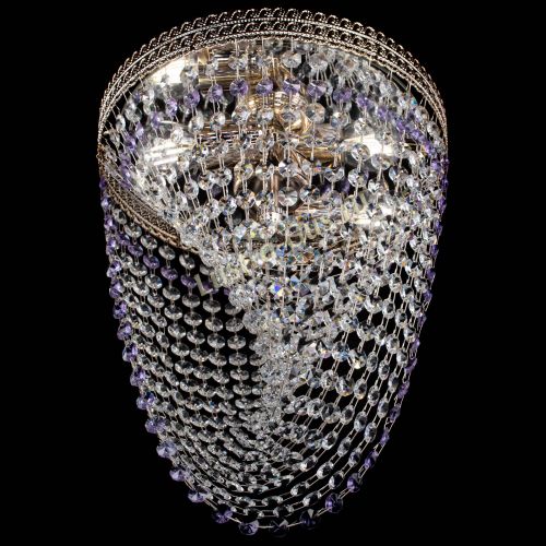 Люстра Флоренция Водоворот фиолетовая в Подольске Гусь Хрустальный