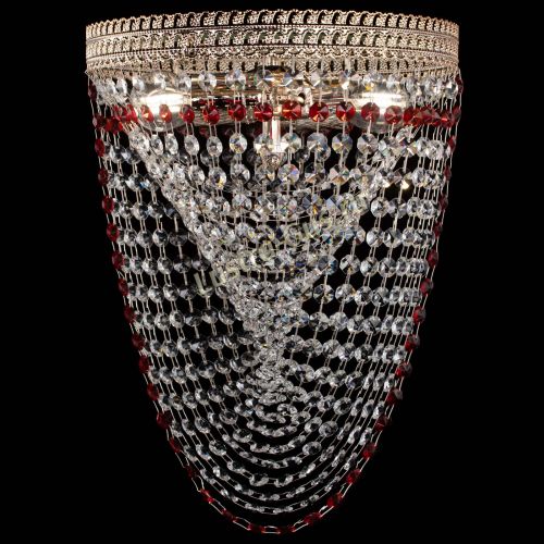 Люстра Флоренция Водоворот красная в Подольске Гусь Хрустальный