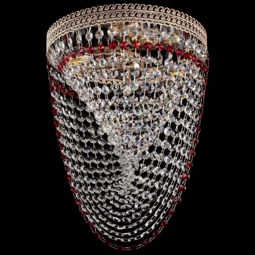 Люстра Флоренция Водоворот красная в Подольске Гусь Хрустальный