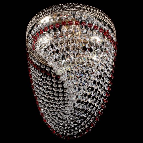 Люстра Флоренция Водоворот красная в Подольске Гусь Хрустальный