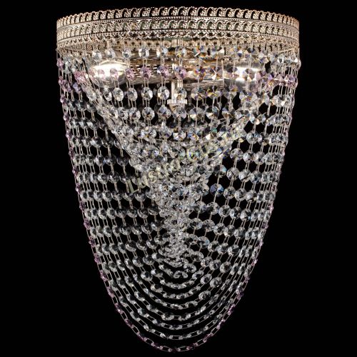 Люстра Флоренция Водоворот розовая в Подольске Гусь Хрустальный