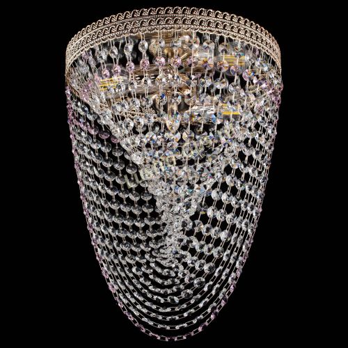 Люстра Флоренция Водоворот розовая в Подольске Гусь Хрустальный