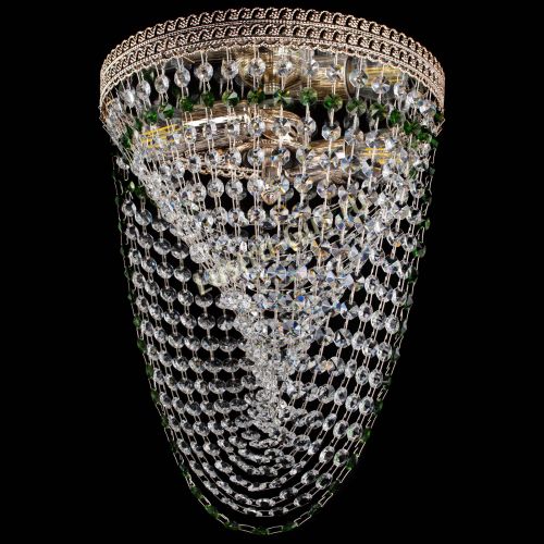 Люстра Флоренция Водоворот зеленая в Подольске Гусь Хрустальный