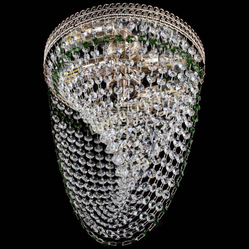 Люстра Флоренция Водоворот зеленая в Подольске Гусь Хрустальный