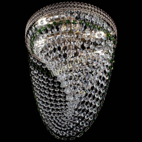 Люстра Флоренция Водоворот зеленая в Подольске Гусь Хрустальный