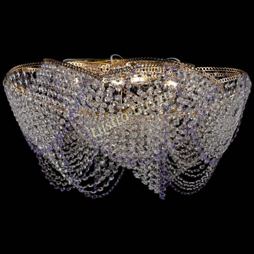 Люстра Галактика №4 фиолетовая в Подольске Гусь Хрустальный