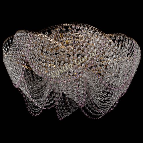 Люстра Галактика №4 розовая в Подольске Гусь Хрустальный