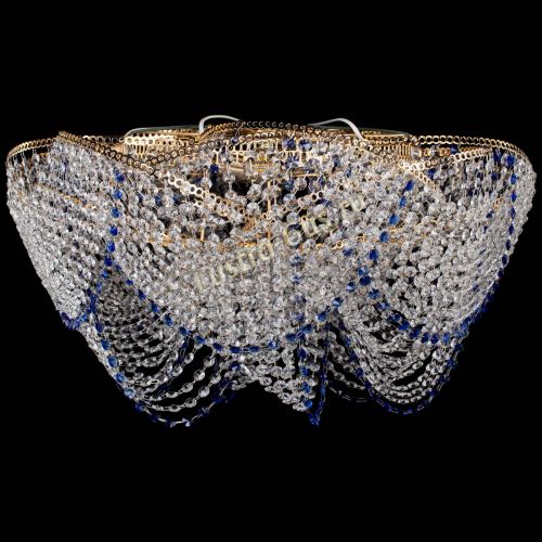 Люстра Галактика №4 синяя в Подольске Гусь Хрустальный