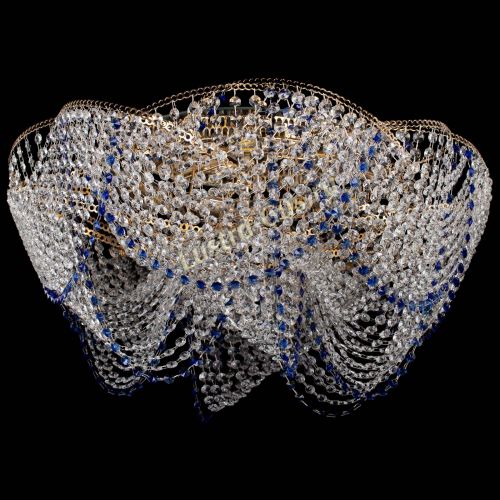 Люстра Галактика №4 синяя в Подольске Гусь Хрустальный