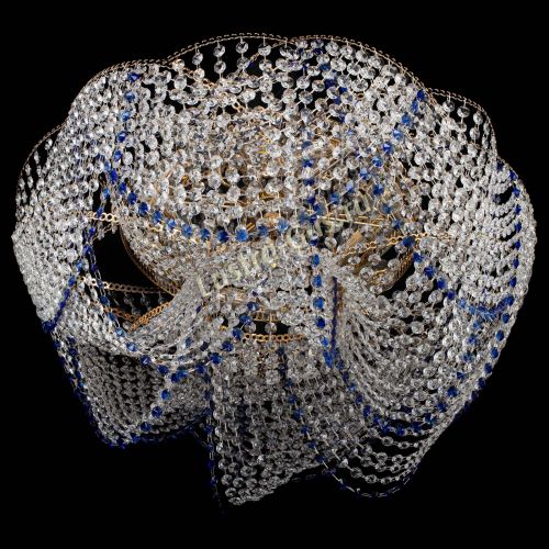 Люстра Галактика №4 синяя в Подольске Гусь Хрустальный