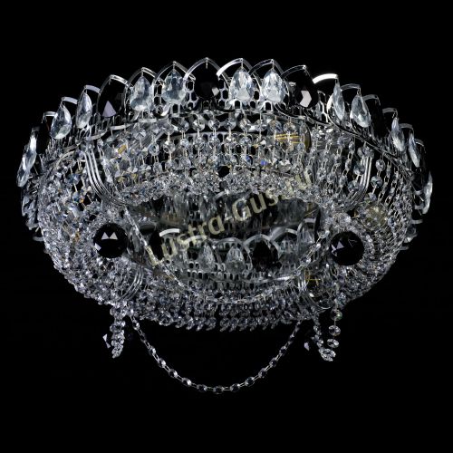 Люстра Глория №1 черная в Подольске Гусь Хрустальный