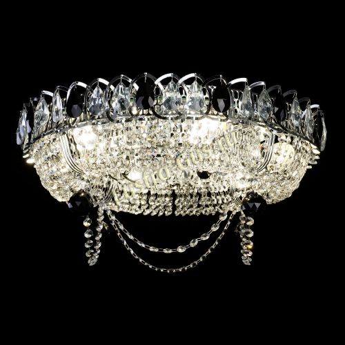 Люстра Глория №1 черная в Подольске Гусь Хрустальный